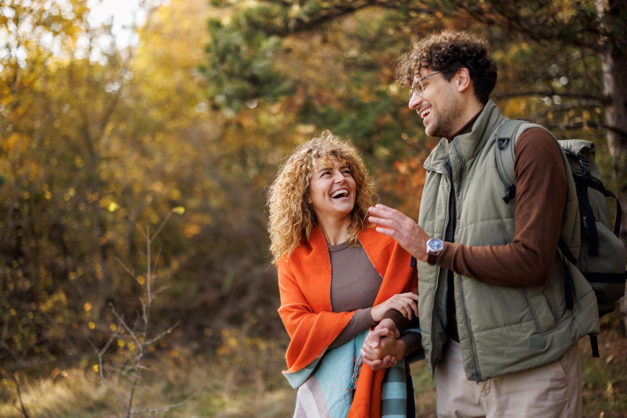 A picture of a couple outdoors